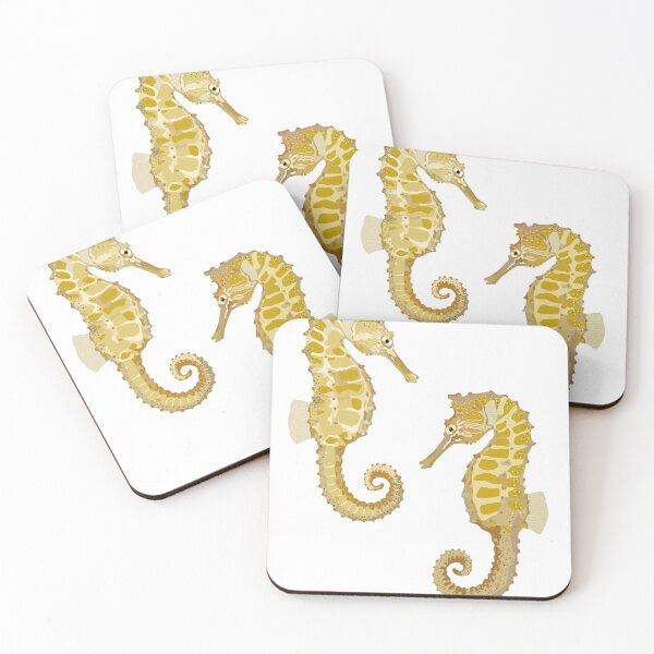 Item preview, Golden Seahorse Duo designed and sold by Levi & Koda Studio.