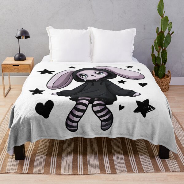 Item preview, Adorable Emo Bunny Mascot – Cute Y2K Aesthetic designed and sold by Retro Whimsy.