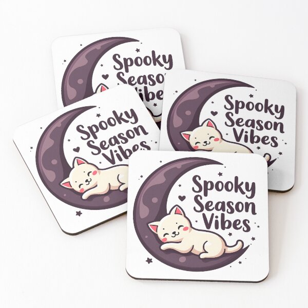 Item preview, spooky season vibe cute cat with moon happy halloween designed and sold by Panya-Design.