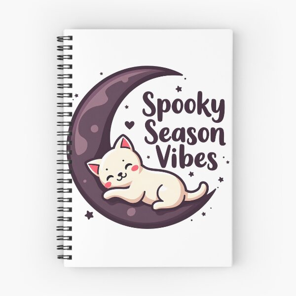 Item preview, spooky season vibe cute cat with moon happy halloween designed and sold by Panya-Design.