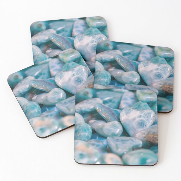 Item preview, Larimar Heart – Blue gemstone from the Caribbean designed and sold by Nicole Bleck.