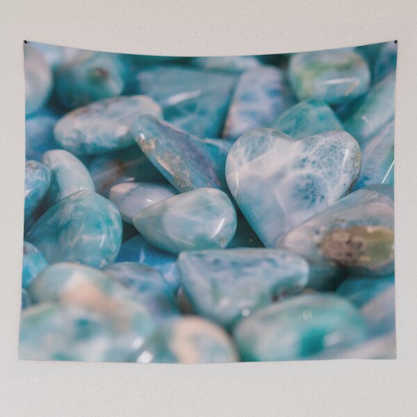 Artikelvorschau, Larimar Herz – Blauer Edelstein aus der Karibik entworfen und verkauft von Nicole Bleck.