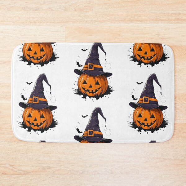 Item preview, Halloween Pumpkin Witch Hat Spooky Jack O Lantern Fall Autumn Design designed and sold by anemiche.