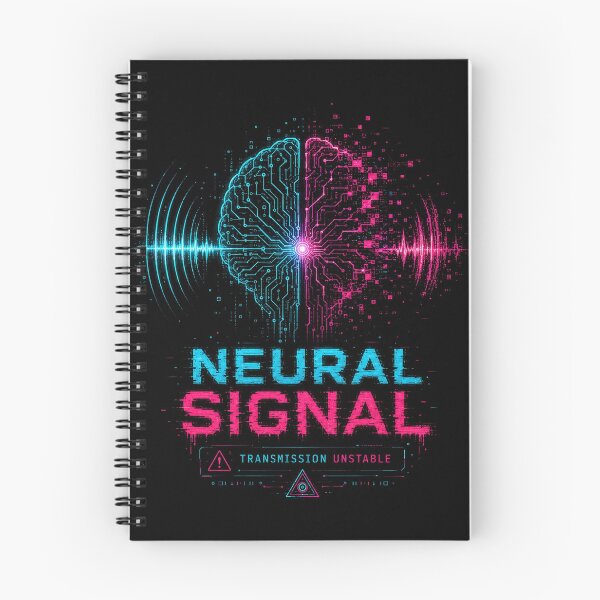 Aperçu de l'œuvre Signal neuronal – Transmission instable créée et vendue par JupiterGlitchEmpire.