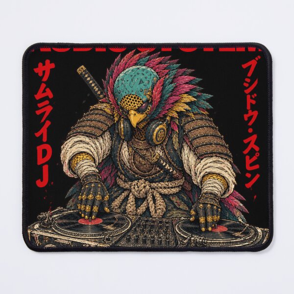 Item preview, Bushido Spin Audio System Eagle Samurai DJ - Tengu Bird Samurai DJ Art designed and sold by BRTHRCNK01.