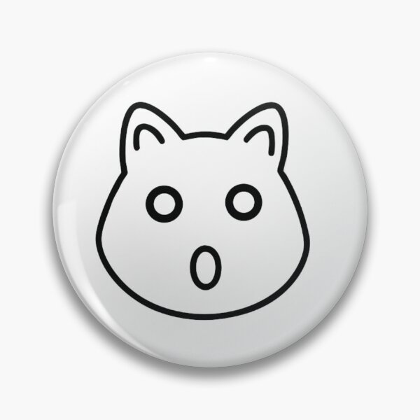 Item preview, Cute Feline Face Simple Cat Outline Art designed and sold by Ikochane.