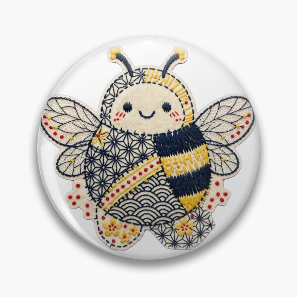 Item preview, honney bee sashiko style  designed and sold by Maewshooter.