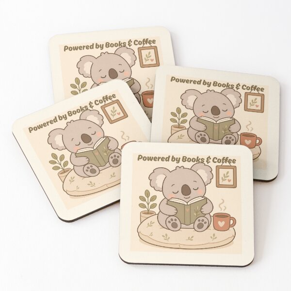 Item preview, Powered by books & coffee designed and sold by creativityisfun.