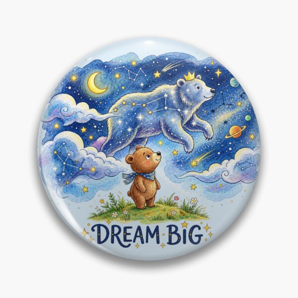 Item preview, Dream Big Little Bear Celestial Constellation Night Sky designed and sold by lungpleecha.