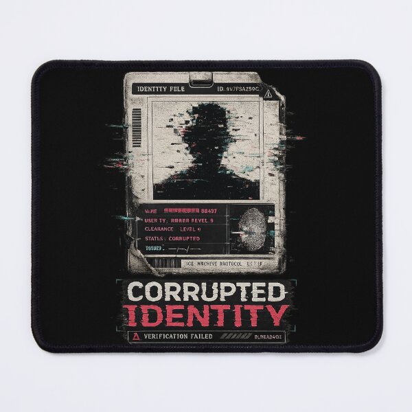 Item preview, Corrupted Identity – Verification Failed ID Card designed and sold by JupiterGlitchEmpire.