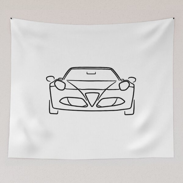 Item preview, Alfa 4C Sports Car Automotive Illustration designed and sold by AutoClub.