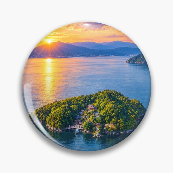 Item preview, Chikubushima Island at Sunset – Lake Biwa, Japan designed and sold by CHANNELZIPANG.