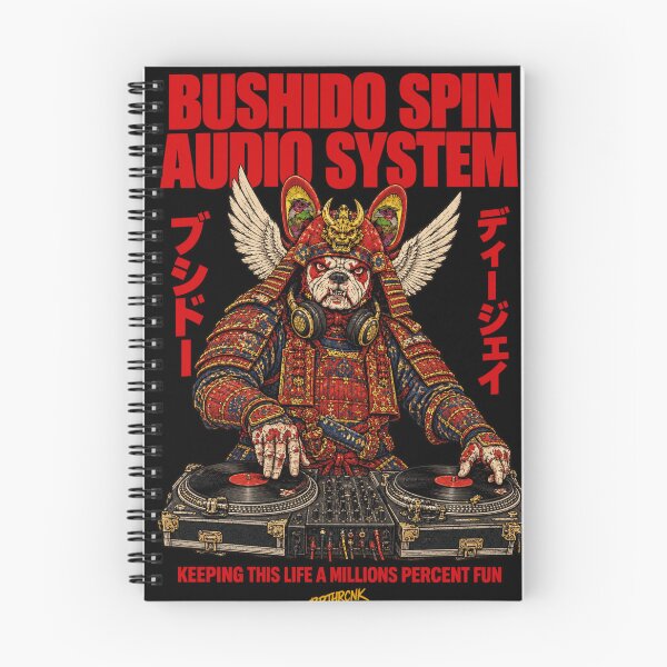 Item preview, Bushido Spin Audio System Bulldog Samurai DJ - Winged Bulldog Bushido DJ designed and sold by BRTHRCNK01.