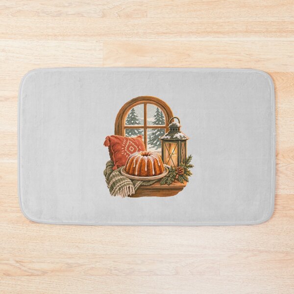 Item preview, Cozy Winter Bundt Cake by a Snowy Window designed and sold by hattie's.