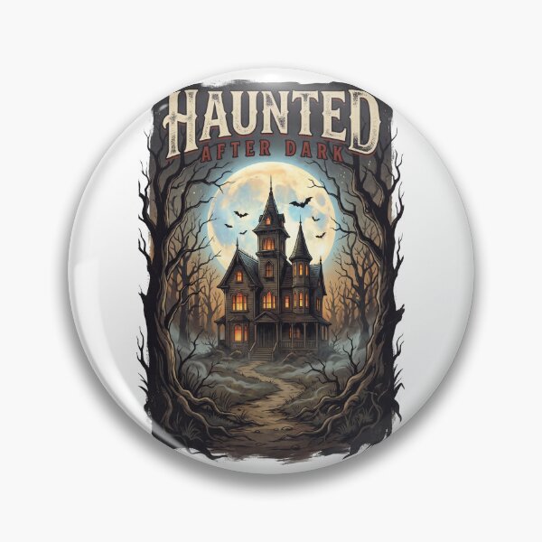 Item preview, Haunted After Dark Halloween Shirt – Gothic Haunted House Spooky T-Shirt designed and sold by SAJ Design Studio.
