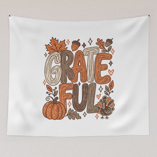 Item preview, Cute Thankful Vibes Pumpkin Turkey Autumn Shirt designed and sold by DesignArtist.ia.