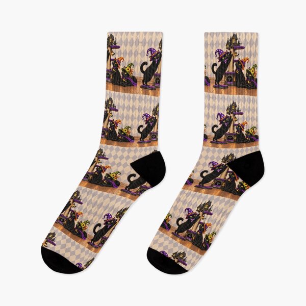 Item preview, The Haunted Scratching Post — Three Black Cats designed and sold by Novel Works Studio.