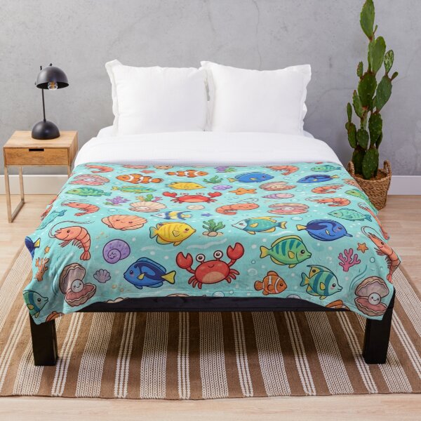 Item preview, Cute Kawaii Sea Life Pattern designed and sold by lungpleecha.