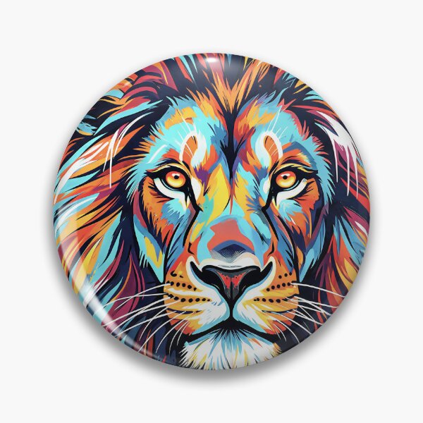Item preview, Vibrant Street Art Lion Head Mural designed and sold by Marcu Ioachim.