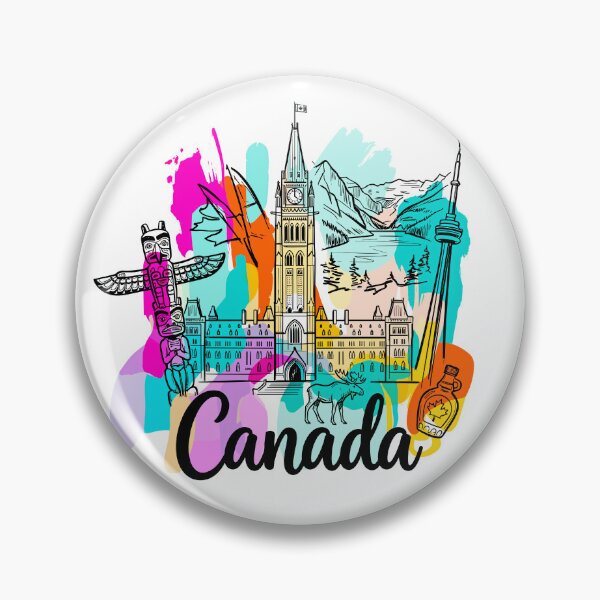 Item preview, Canada Travel Art – Canadian Landmarks designed and sold by EdwinkOne.