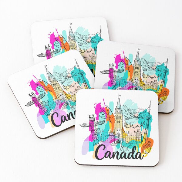 Item preview, Canada Travel Art – Canadian Landmarks designed and sold by EdwinkOne.