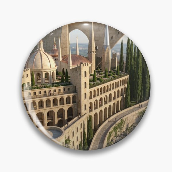 Item preview, Fantastical fantasy castle illustration surreal art designed and sold by Vintage Designs +.