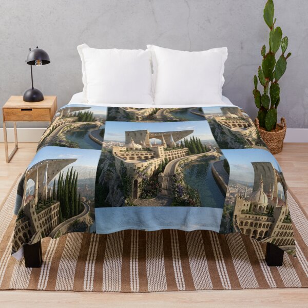 Item preview, Fantastical fantasy castle illustration surreal art designed and sold by Vintage Designs +.