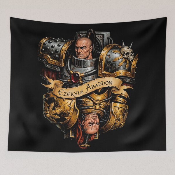 Item preview, Ezekyle Abaddon Oldhammer Chaos Warmaster Sci-Fi Graphic designed and sold by BravenBold.