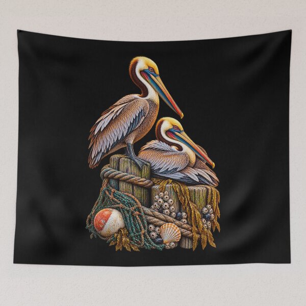 Item preview, Coastal Pelican Pair designed and sold by RockitBaby.