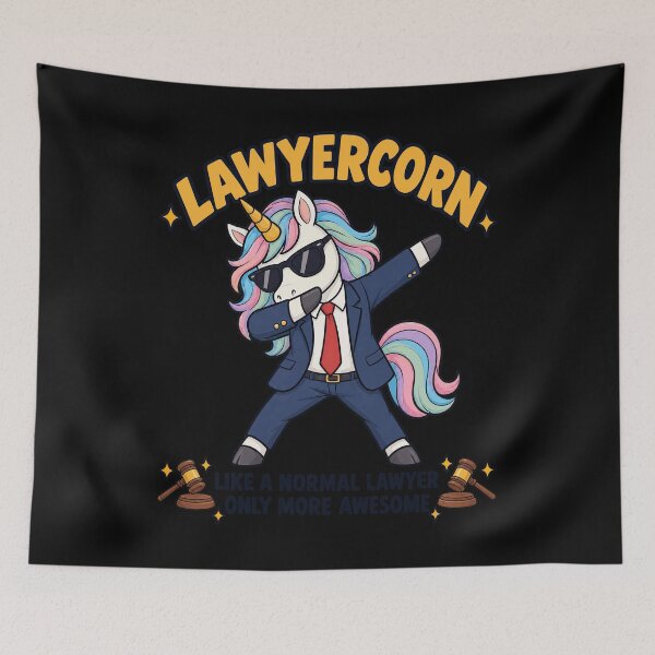 Item preview, Lawyercorn Dabbing Unicorn Lawyer Pastel Rainbow Horn Suit designed and sold by adiencarteras.