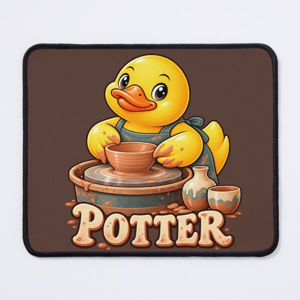 Item preview, Potter Rubber Duck Ceramic Artist Character designed and sold by BROHLine Studio.