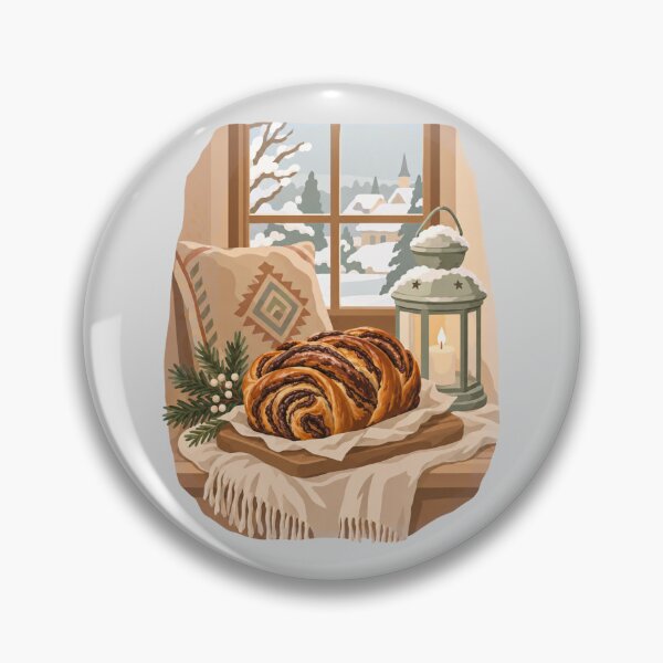 Item preview, Cozy Winter Morning with Pastries by the Window designed and sold by hattie's.