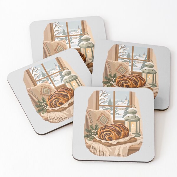 Item preview, Cozy Winter Morning with Pastries by the Window designed and sold by hattie's.