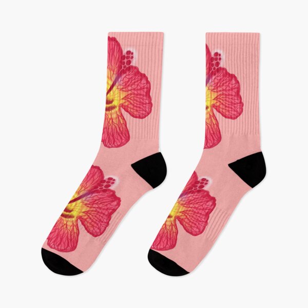 Item preview, Summerlike pink-yellow hibiscus designed and sold by Art-by-Sina.