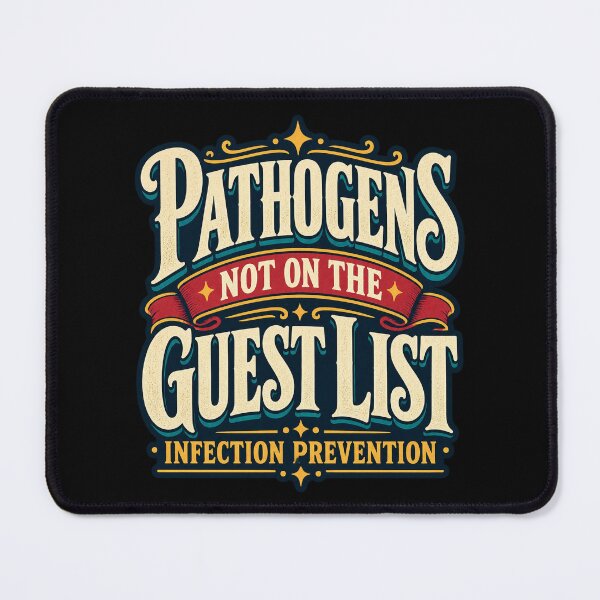 Item preview, Pathogens Not on the Guest List Infection Preventionist designed and sold by MOTIFOLK.