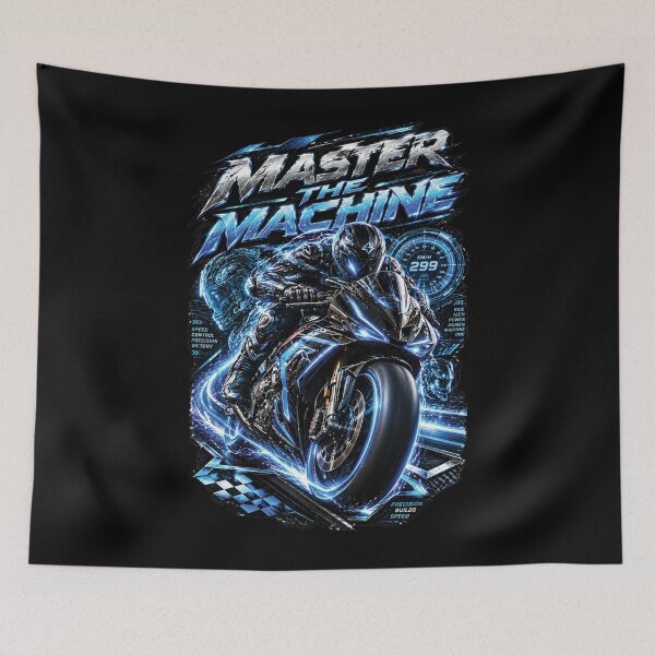 Item preview, Master The Machine Futuristic Superbike Racing Design designed and sold by M. Mamdouh Artworks.