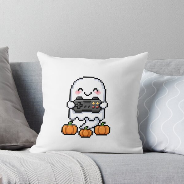 Item preview, Kawaii Ghost Gamer Pixel Art Halloween designed and sold by Ebodega.