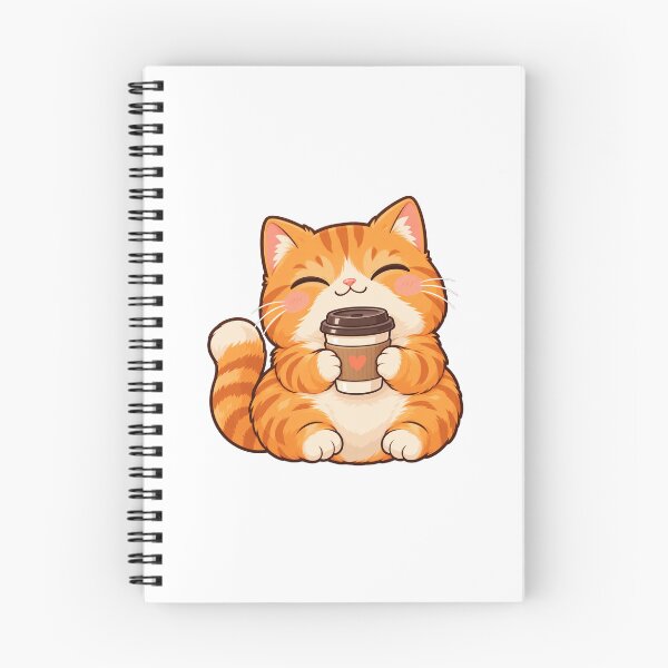 Item preview, Cute Orange Tabby Cat Iced Coffee Sticker designed and sold by panumas720.