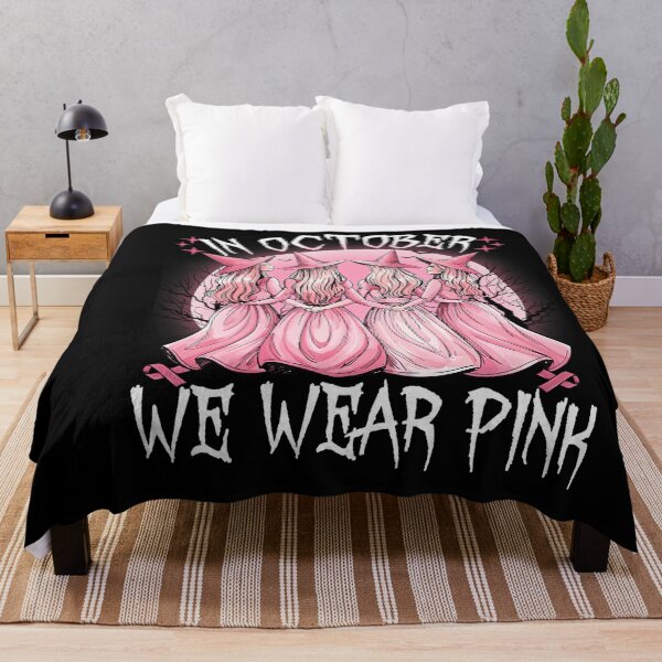 Item preview, October We Wear Pink Witch Breast Cancer Awareness designed and sold by stershopepie.