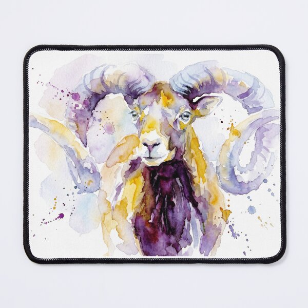 Item preview, Mouflon, Curled Horns in Purple and Gold designed and sold by caracatita75.