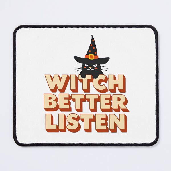 Item preview, witch better listen cute cat halloween   designed and sold by Panya-Design.