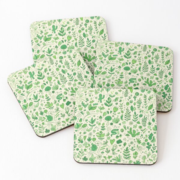 Item preview, E Whimsical Hand Drawn Folk Art Doodle Pattern designed and sold by ART ATTACK ZONE.