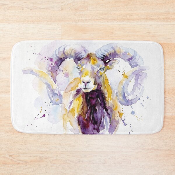 Item preview, Mouflon, Curled Horns in Purple and Gold designed and sold by caracatita75.