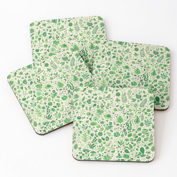 Item preview, H Whimsical Hand Drawn Folk Art Doodle Pattern designed and sold by ART ATTACK ZONE.