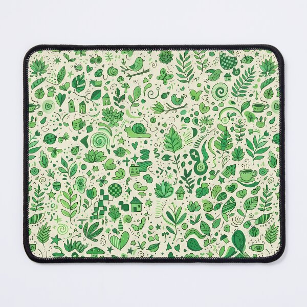 Item preview, H Whimsical Hand Drawn Folk Art Doodle Pattern designed and sold by ART ATTACK ZONE.