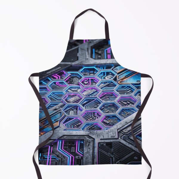 Item preview, A futuristic cyberpunk metallic grid pattern designed and sold by Solomon-Ent-144.