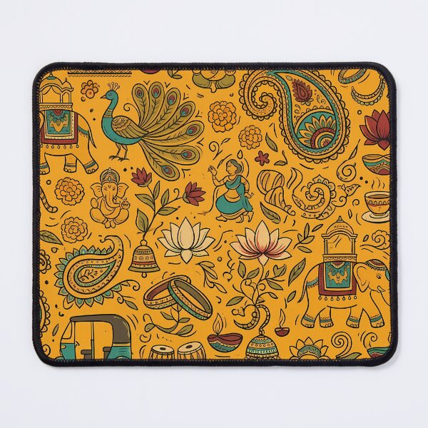 Item preview, J Whimsical Hand Drawn Folk Art Doodle Pattern designed and sold by ART ATTACK ZONE.