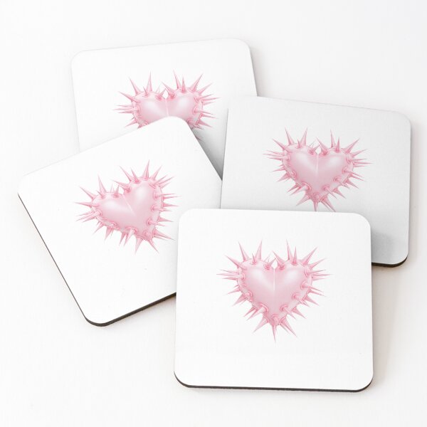 Item preview, Pink Spiked Heart – Pastel Goth Aesthetic Art designed and sold by Audra-studio.
