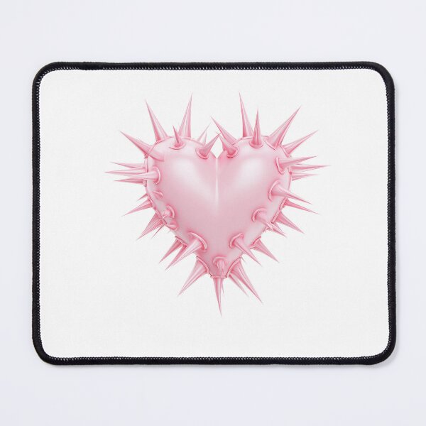 Item preview, Pink Spiked Heart – Pastel Goth Aesthetic Art designed and sold by Audra-studio.
