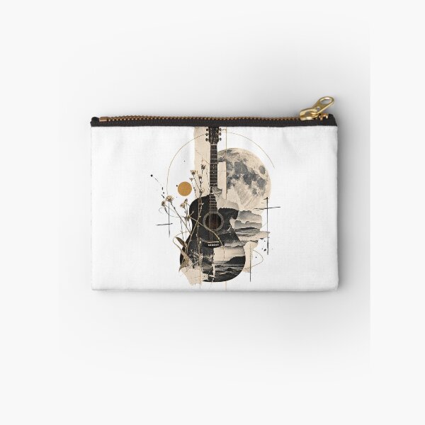Item preview, Celestial Acoustic Guitar Full Moon Oceanic Collage Art designed and sold by zzz888.